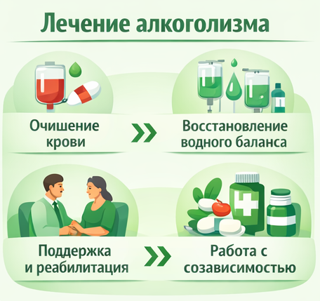 лечение алкоголизма в Валдае этапы